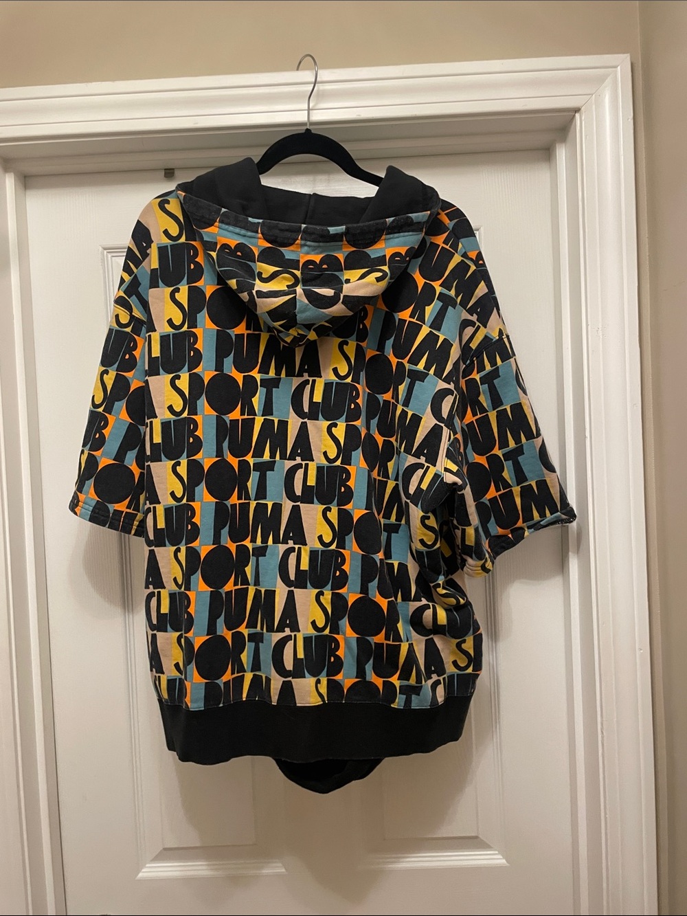 Puma club sport Multicolor Short-Sleeve Hoodie - Black, Teal, Yellow, Cream XL - Picture 4 of 4